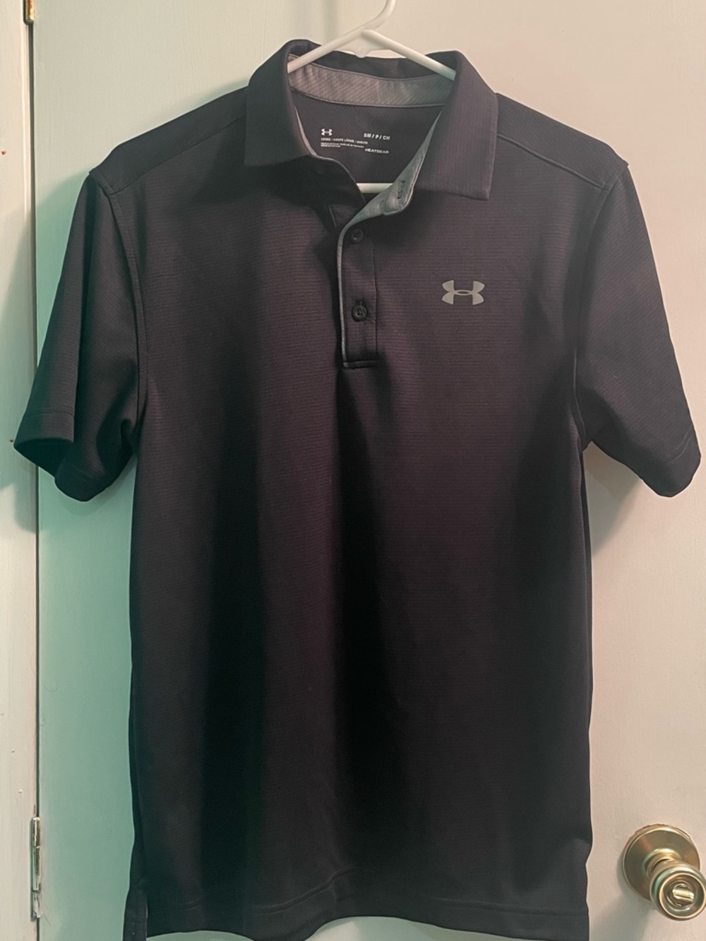 Under Armour Black Short-Sleeve Performance Polo Heatgear